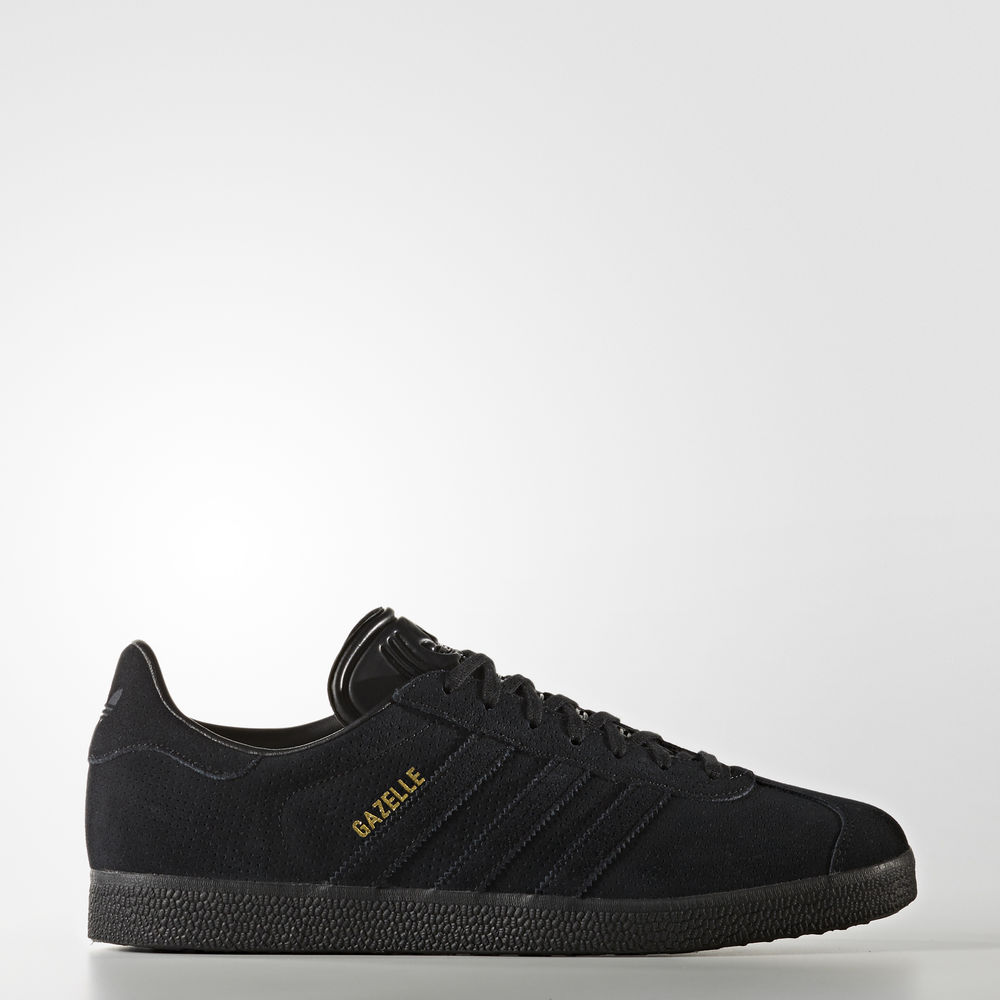 Adidas Gazelle - Originals ανδρικα - Μαυρα/Μαυρα/Χρυσο Χρωμα Μεταλλικός,Μέγεθος: EU 36 – 54 2/3 (962